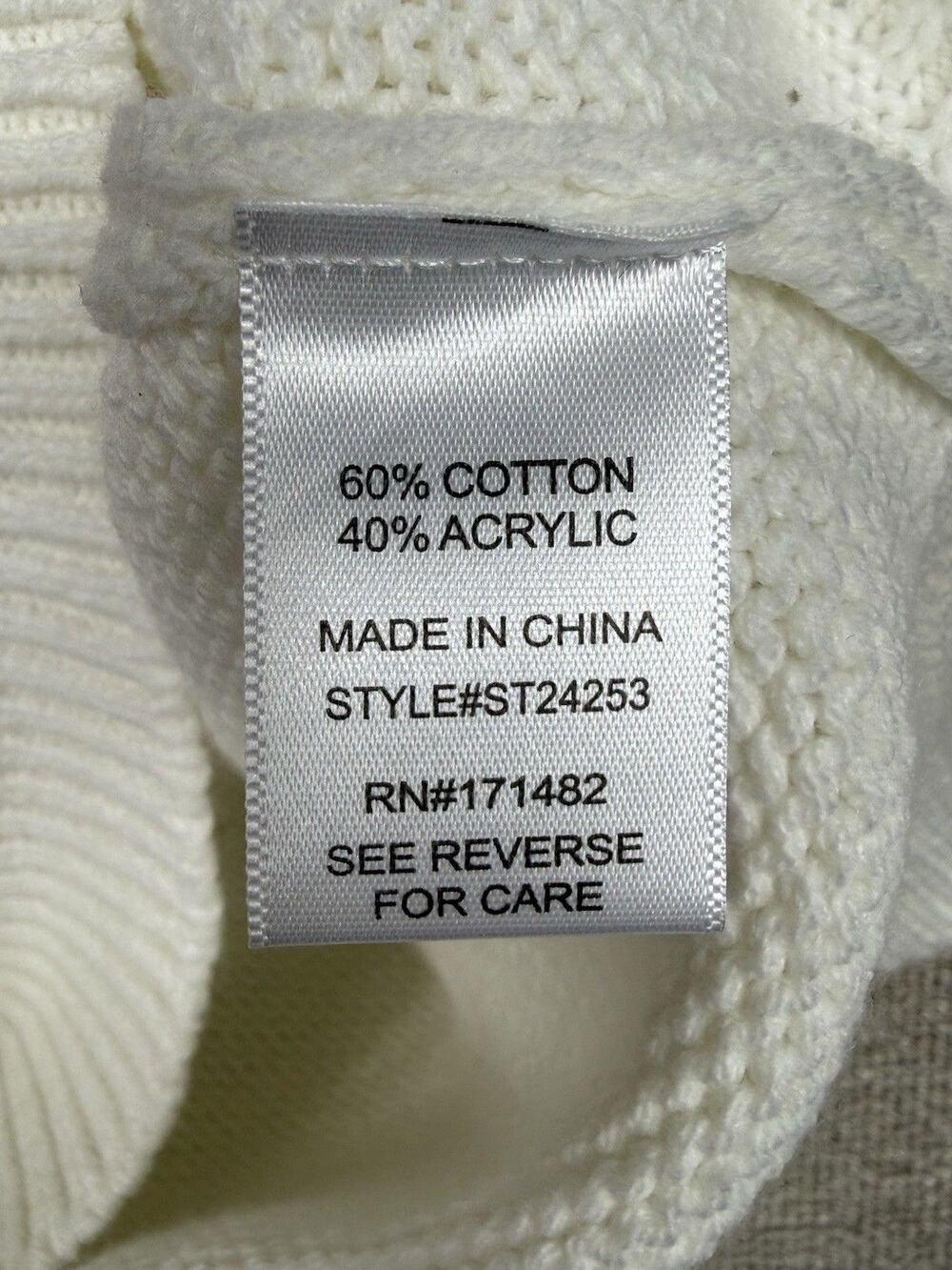 Soho & Stella American Flag Sweater Small White Patriotic Knit Pullover USA NWT - Picture 9 of 11